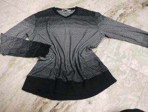 Patterned Long Sleeve Tee