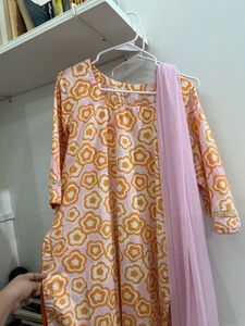 3pcs Floral Print co ord Kurta set