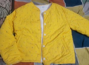 Cute Yellow fur Jacket perfect for winter