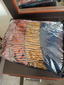 Women Crushed Pleated Stripes Design Saree