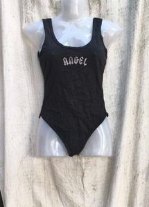 34119. Black Angel Bodysuit