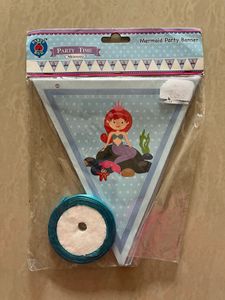 Kids Mermaid Party Banner