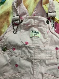 OshKosh Girl Pink Floral Overalls