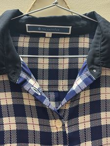 Blue White Checks Shirt