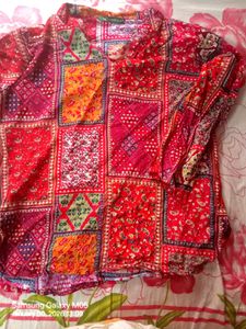 INDOWESTERN PRINT TOP (SALE )