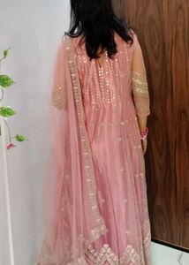 Elegant &amp; Most Gorgeous  Pink padded Ethnic Gown