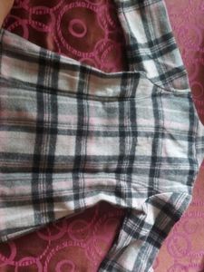 Plaid Wool Blend Coat