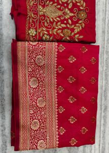 Banarsi Silk Upada Bridal Special Blouse Saree