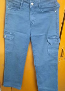 Trending Blue Cargo Jeans