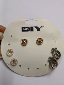 Set Of 3 Earrings