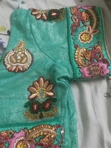 Beautiful Turquoise Saree