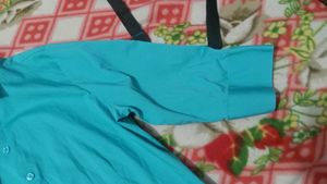 Teal Button-Down Shirt