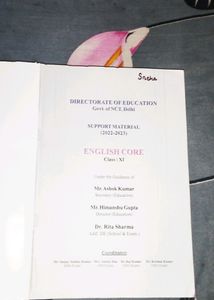 Support Material English Class 11