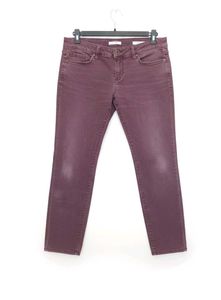 Burgundy Denim Jeans