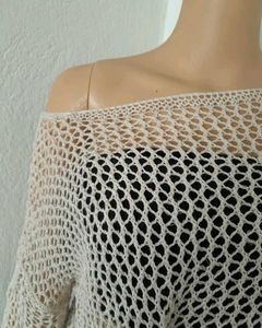 Mesh Sweater / Cover Up Top