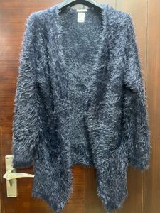 Zara Shaggy Knit Cardigan
