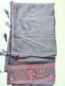 Black Embroidery saree