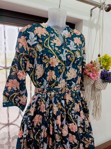 floral gown party wear