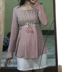 Black Crochet Button-Down Top