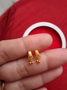 Golden Earrings 18crt