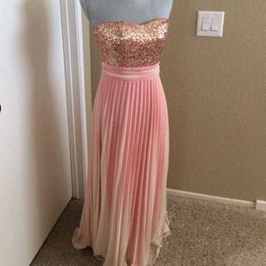 Sequin Bodice Gown