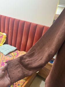 Brown Button-Up co ord set