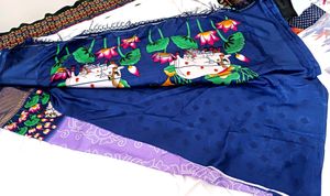 New Beautiful Dola Silk Saree With Atached Blouse Piece