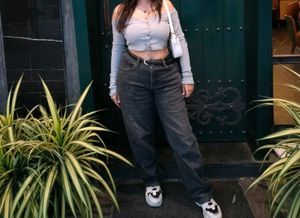 Ribbed Button-Up Crop Top