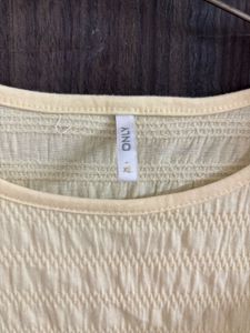 Textured French Vanilla ONLY Crop Top