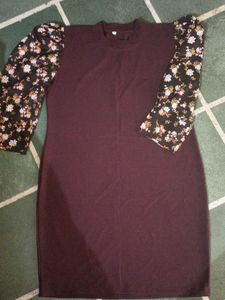 Floral Sleeve Mini Dress