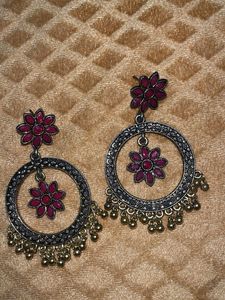 Boho Floral Drop Earrings