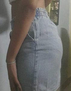 Denim Short Skirt