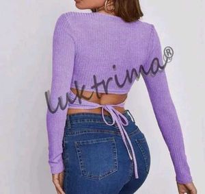 Lavender Crop Top