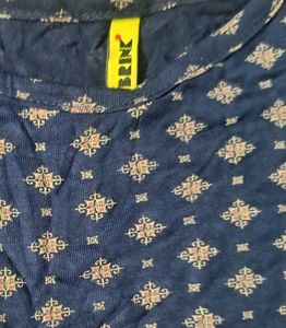 Navy Blue Cold Shoulder Top