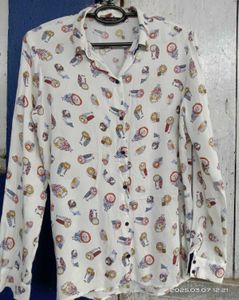 Zara owl Print Shirt
