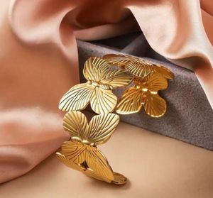 Gold Floral Statement Bracelet