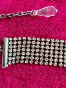 Silver Bracelet With Diamonds