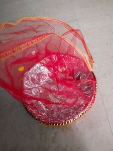 Decorative baskets for gifting or festive use.