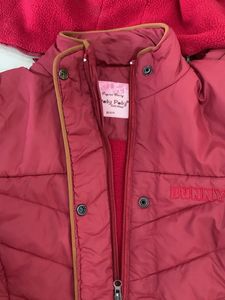Maroon Hooded Kids Winter Jacket