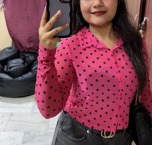 Crop Shirt top 🩷🫶