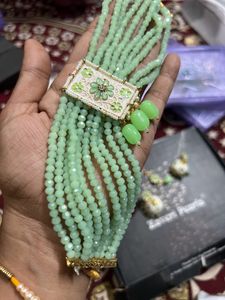 New Chokar With Earring Nd Maang Tik