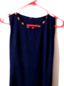 Navy Blue Sheer Cardigan Kurta
