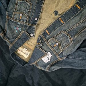 SunSist denim jacket/goth/y2k