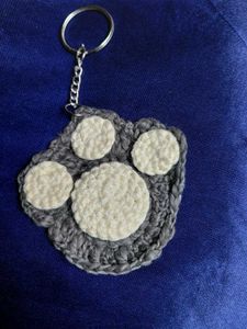 Cat paw bag charm and keychain