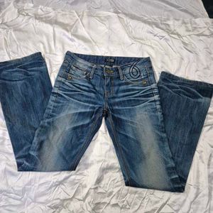 low waist /rise  Straight Fit denim /Y2K