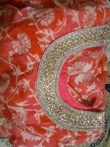 Elegant Pink Floral Anarkali