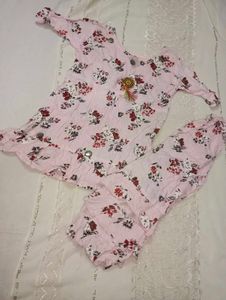Cute Floral Girls Clothing Set
