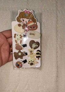 Kawaii Cartoon Hair Clips - Set of 10