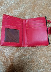 Women Red Wallet