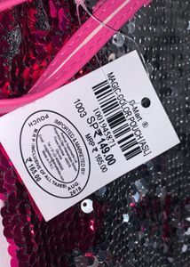 Sequin Pouch with Wrist Strap